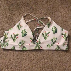 Cactus bathing suit top